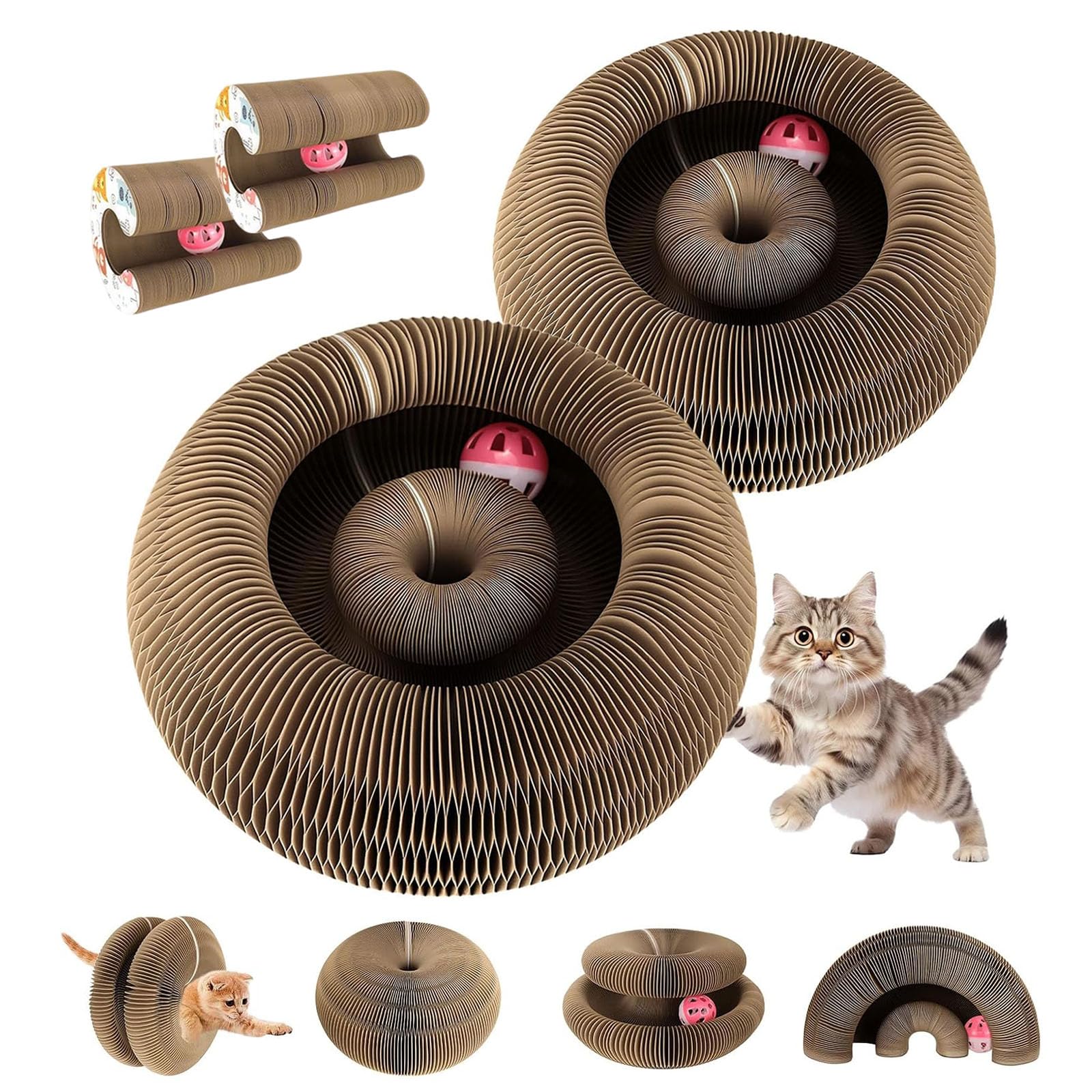 FROM SCRATCH SAIBORG スターターセット Amazon.com : Cardboard Cat Toy, Flexible Magic Organ Cat Scratcher